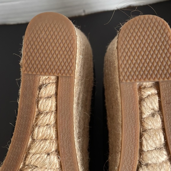 J.Crew Seville Espadrilles wedges in Canvas black size 9.5 - Picture 8 of 10